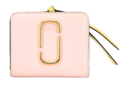 Marc Jacobs The Mini Compact Wallet, &pound;50, Accessories, Beige/Pink, Leather, Front view